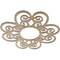 Ekena Millwork Cohen Wood Fretwork Pierced Ceiling Medallion, Hickory, 26"OD x 8 7/8"ID x 1/4"T CMWP26X26X0250COHI - alternate 3